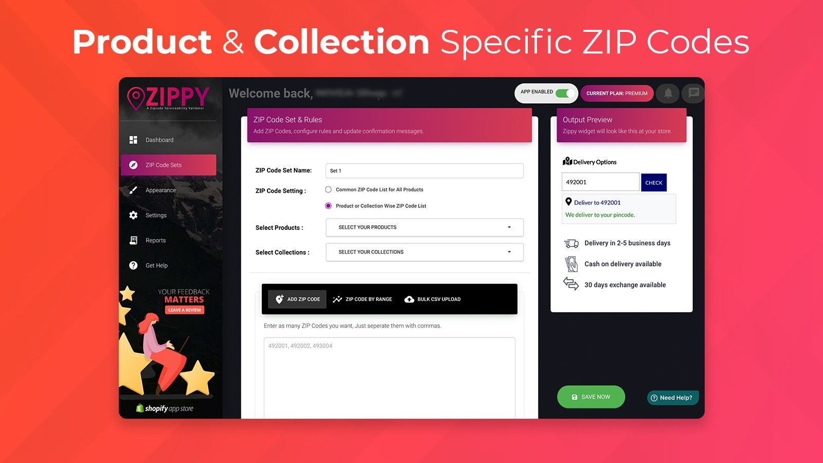 Zippy - ZipCode Checker App For Shopify gallery image