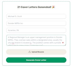 The Cover Letter AI gallery image
