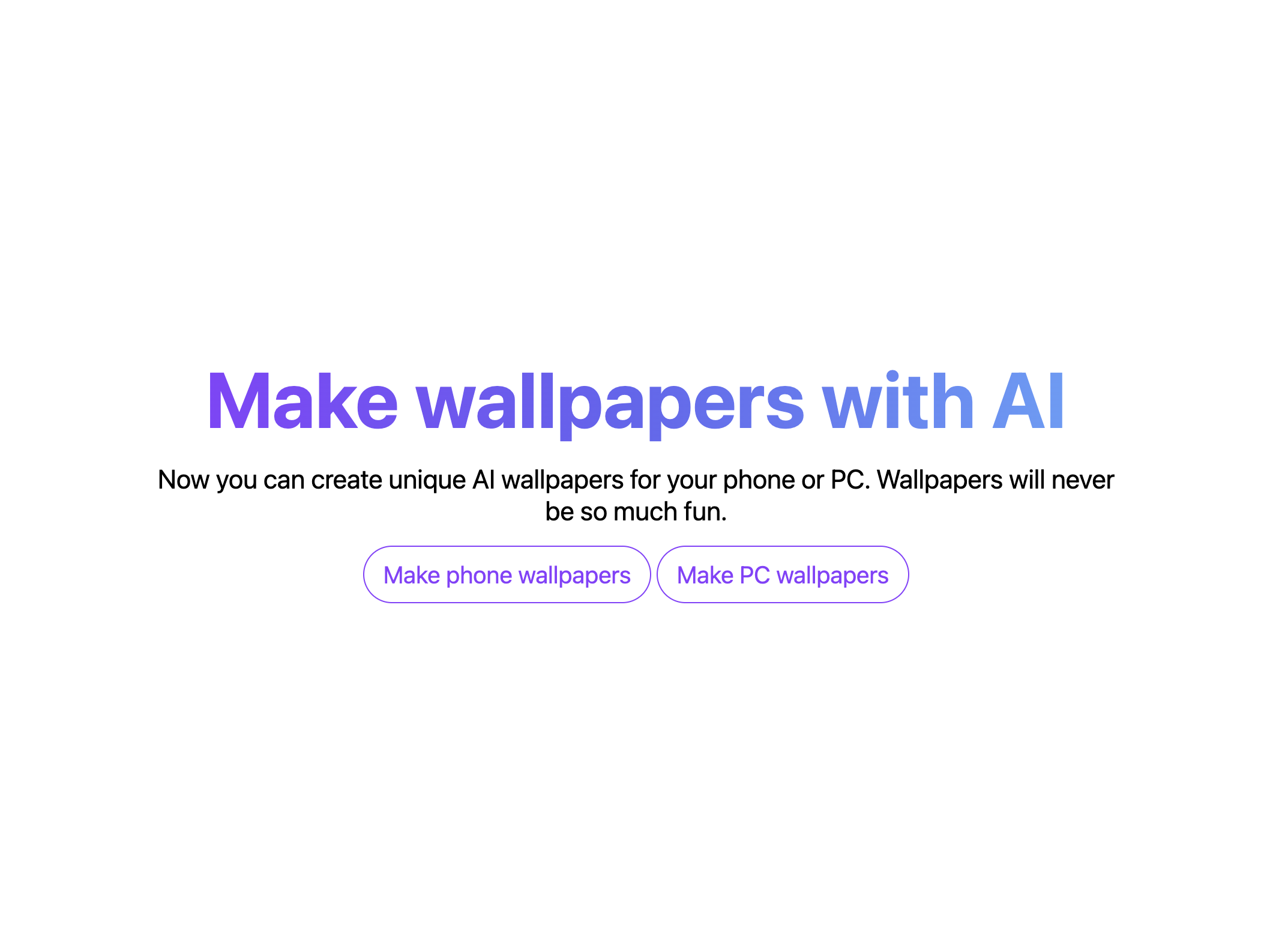 startuptile Wallpapers.ai-Make HD wallpapers for iPhone Android or PC with AI