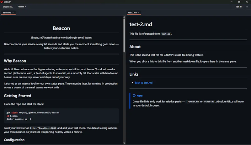 GitLiMP screenshot 3