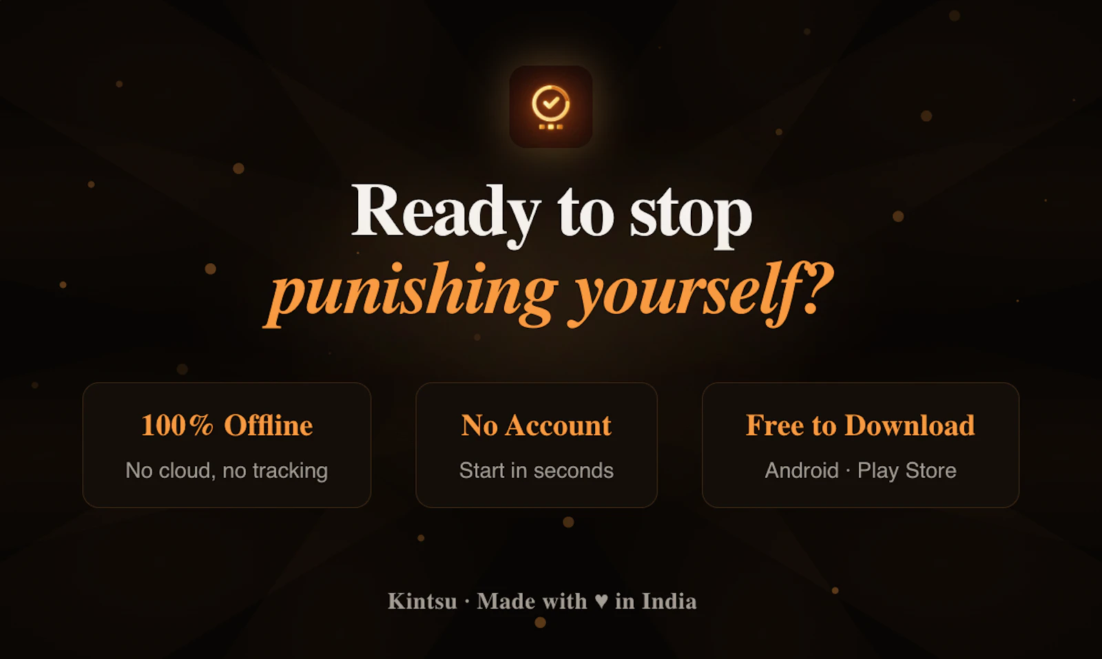 Kintsu: The Forgiving Habit Tracker screenshot 6