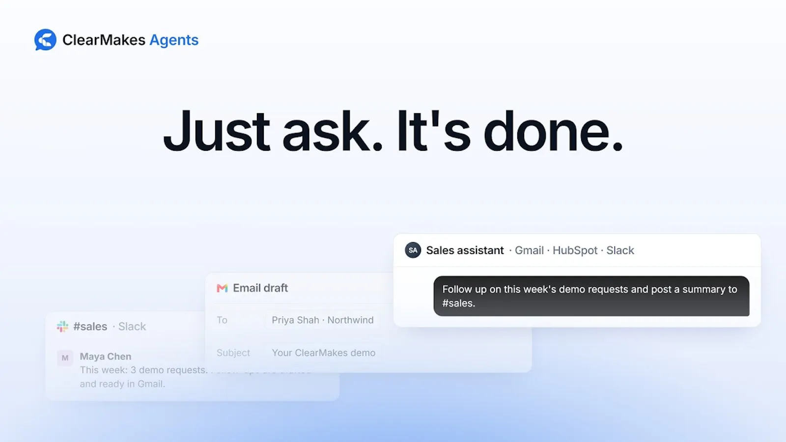 ClearMakes Agents screenshot 1 (video preview)