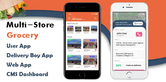 Multi Store Location Grocery App