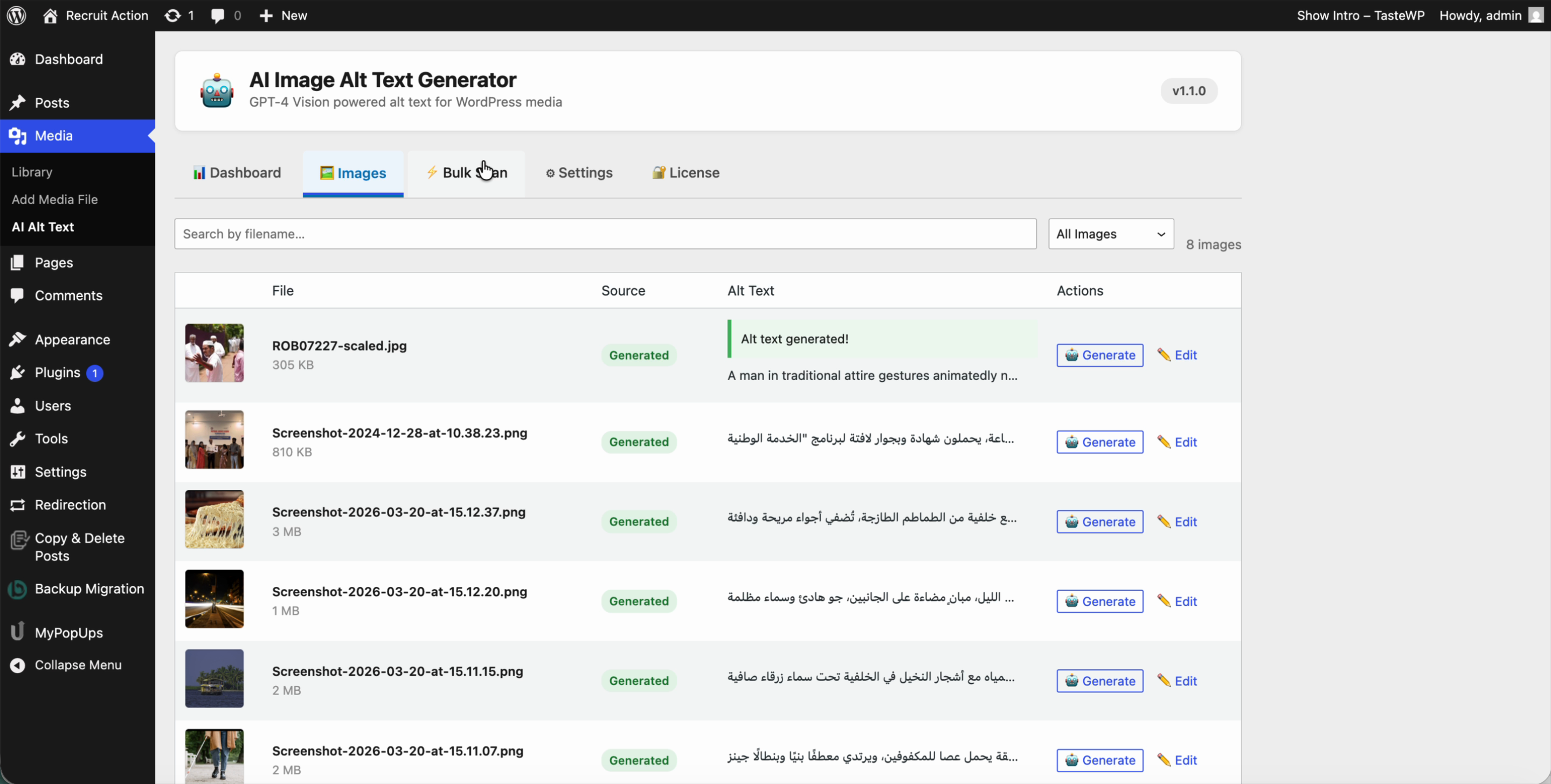 AI Alt Text Generator gallery image