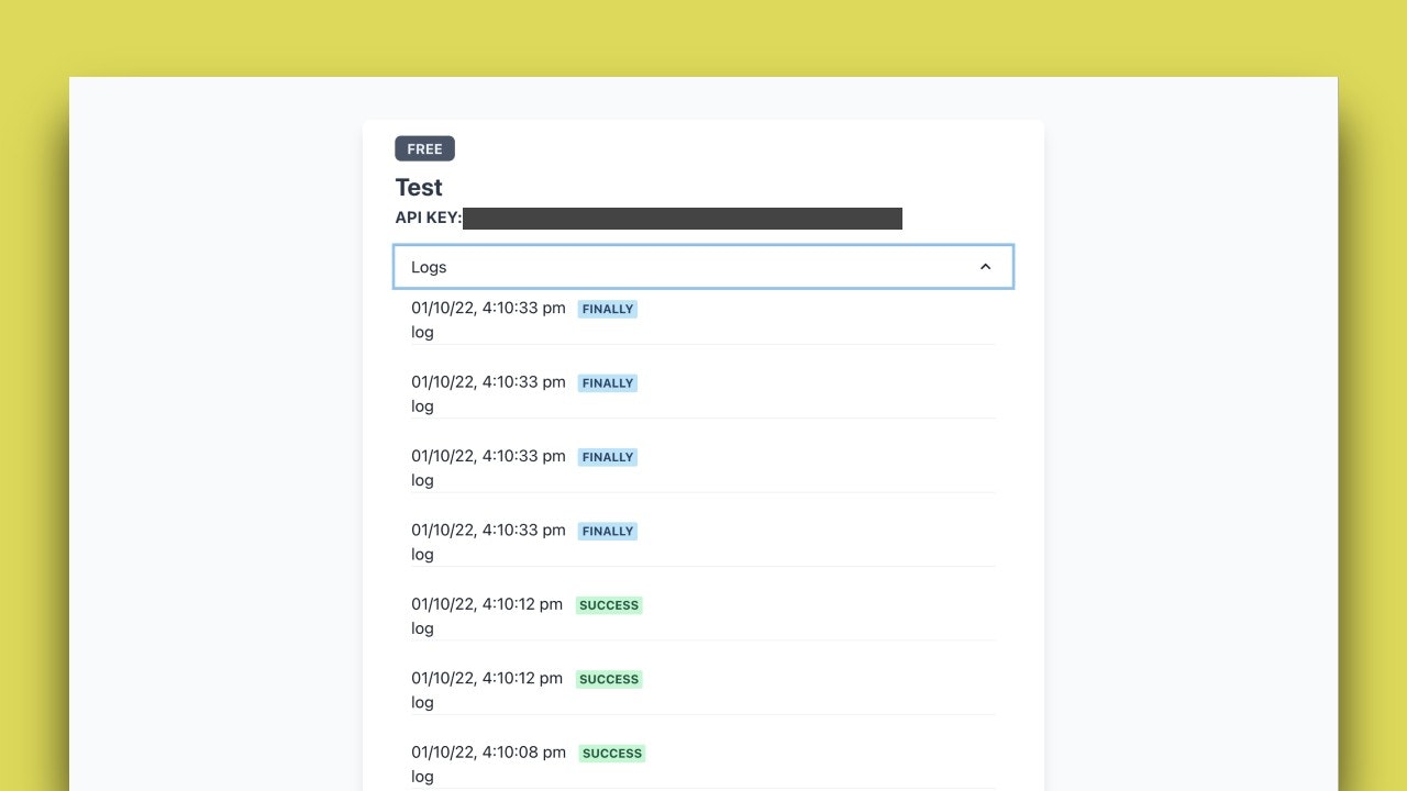 Logmyapp - analytics gallery image
