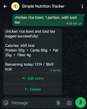 Simple Nutrition Tracker gallery image