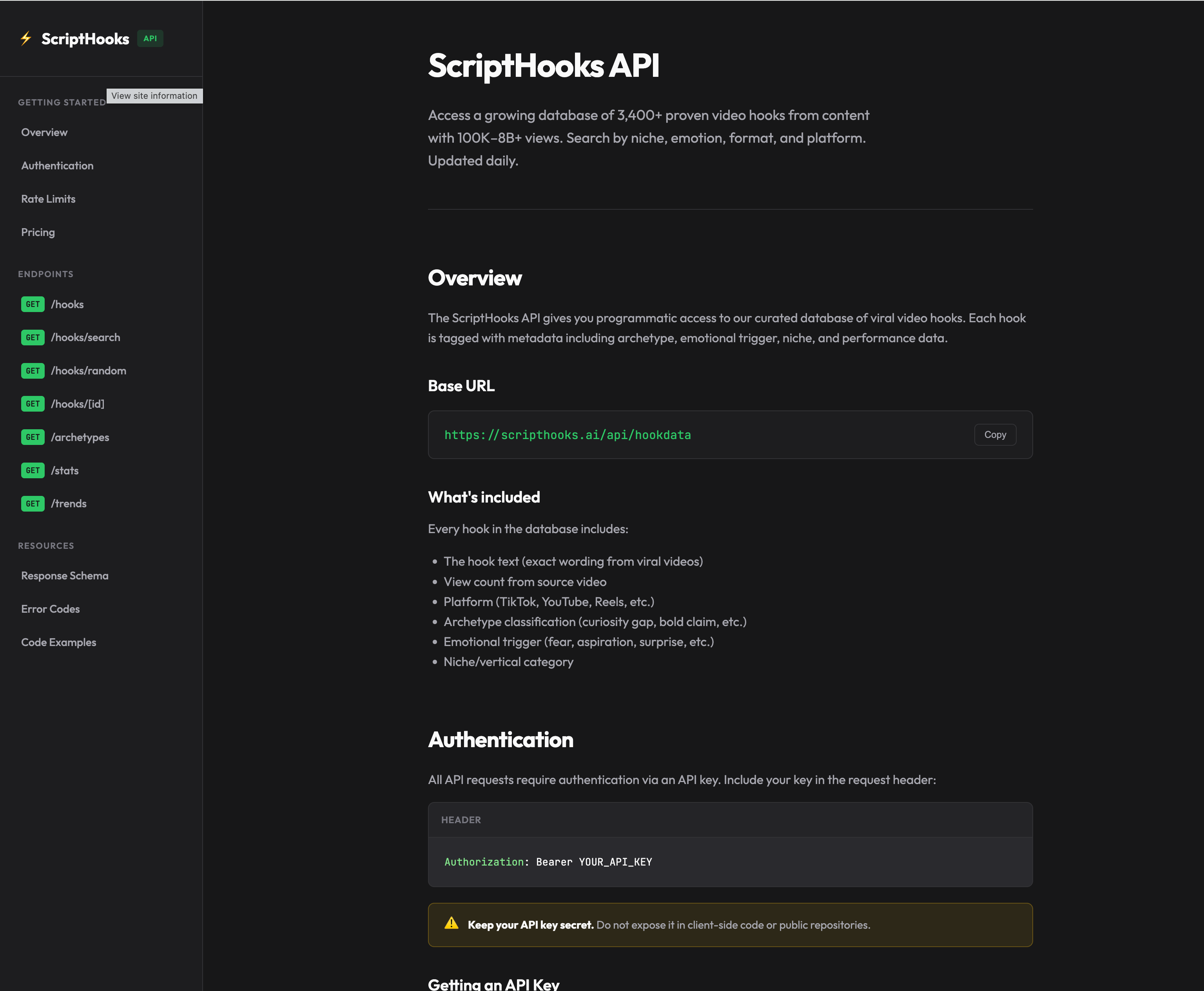 ScriptHooks API - Screenshot 3 showing product features and functionality