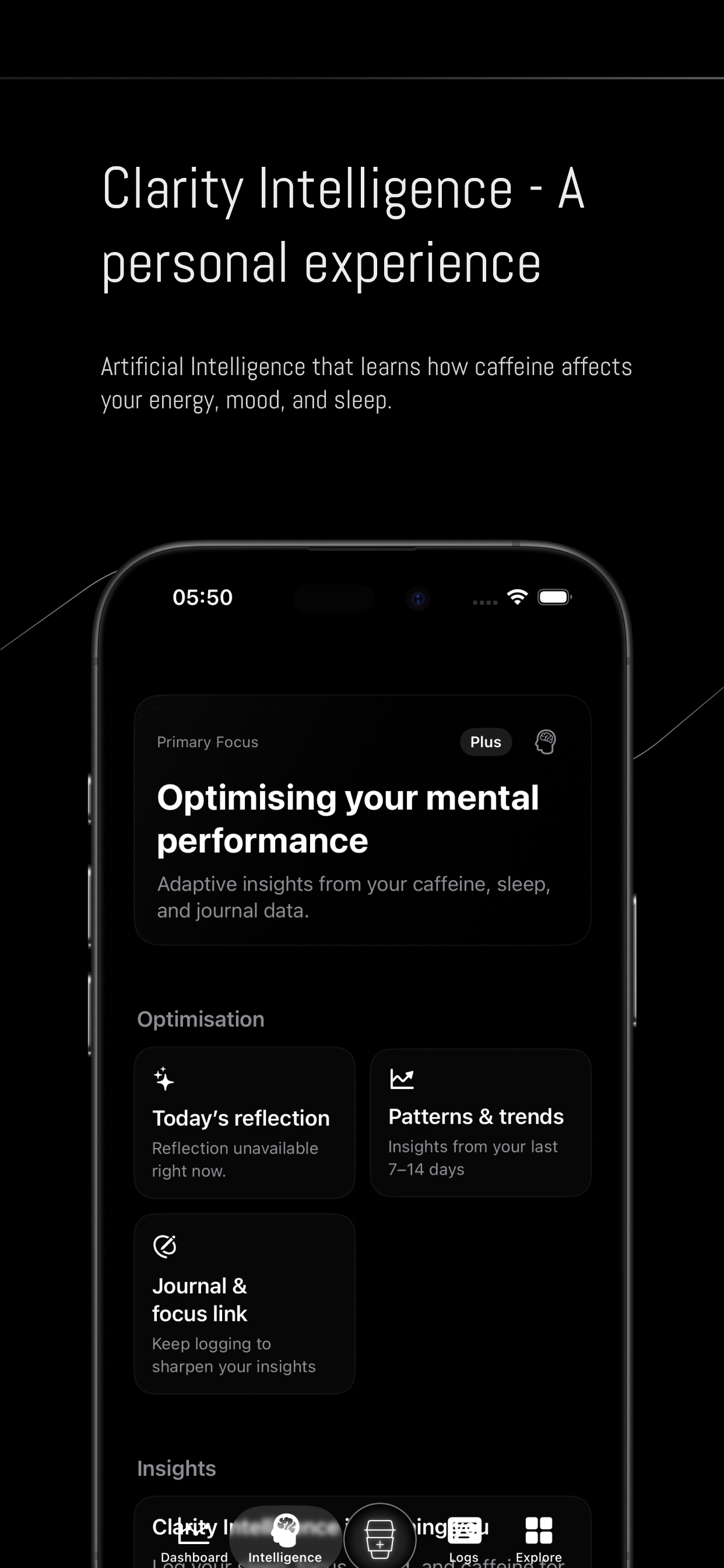 Clarity - Screenshot 2 showing product features and functionality