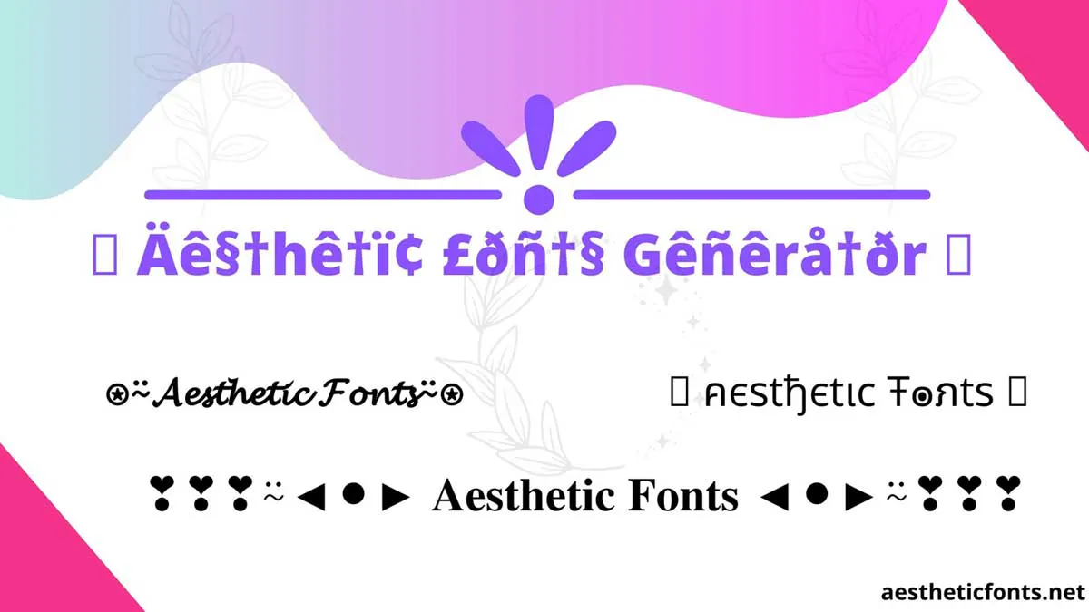 Aesthetic Fonts gallery image