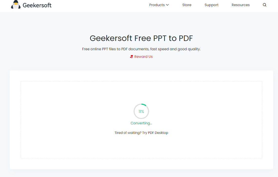 Geekersoft gratuit ppt à pdf media 1
