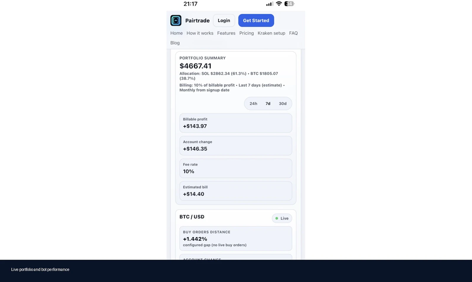 Pairtrade.io screenshot 3