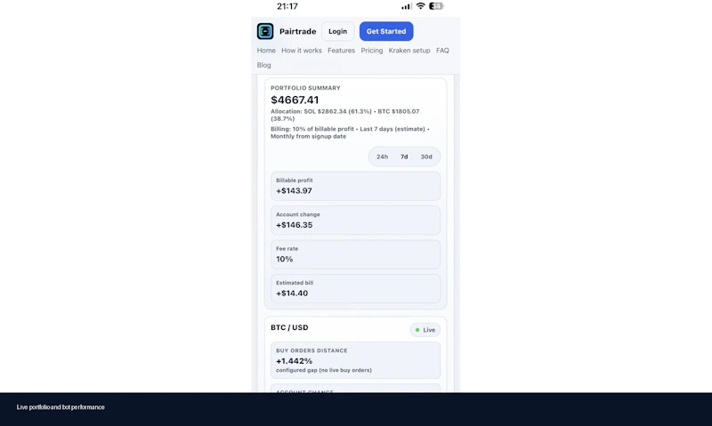 Pairtrade.io screenshot 3