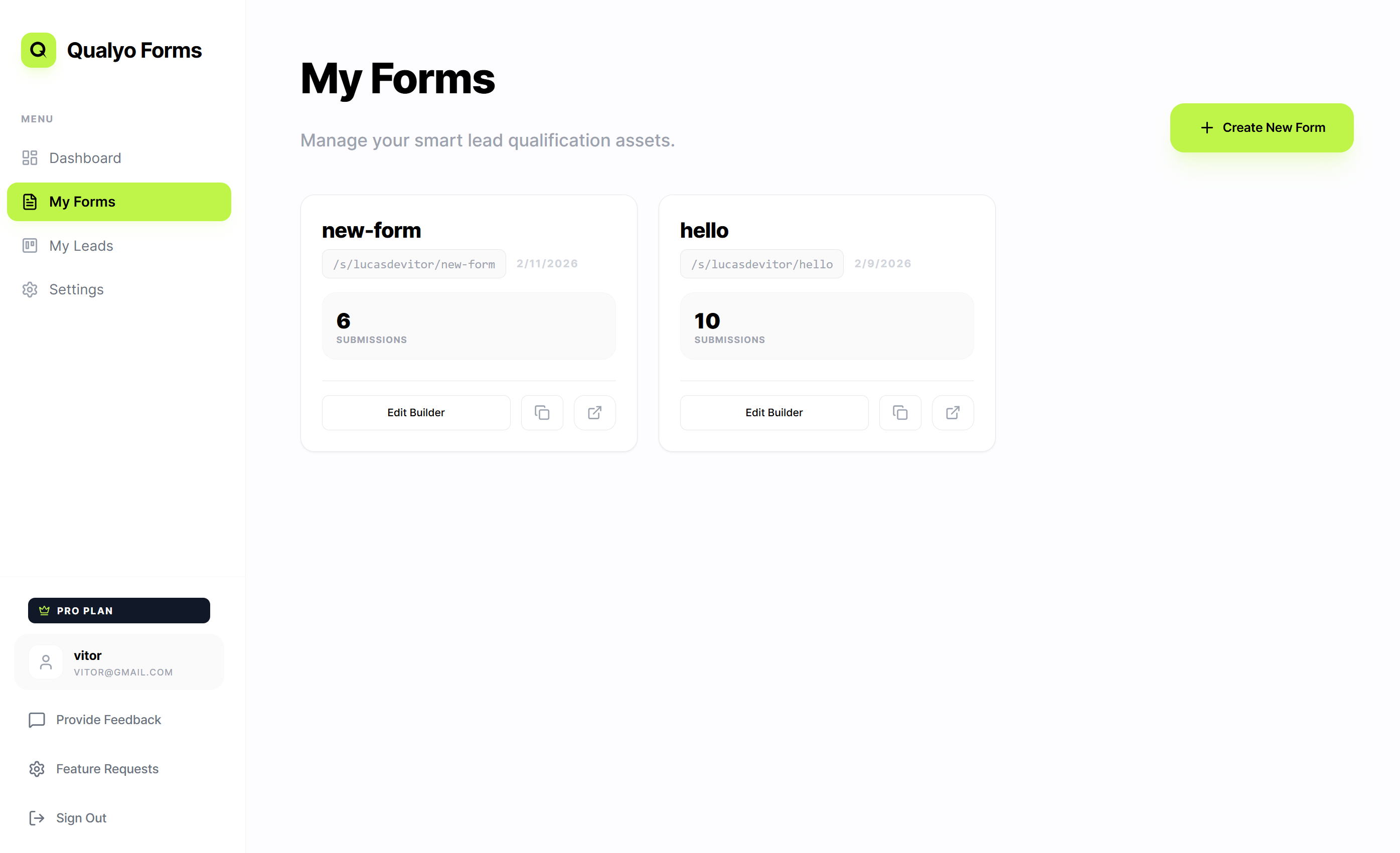 Qualyo Forms - Screenshot 3 showing product features and functionality