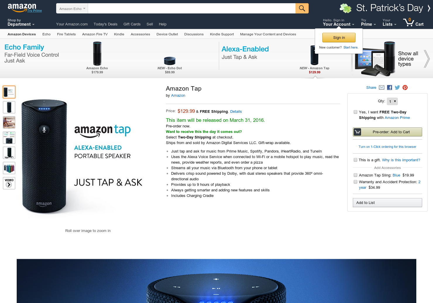Amazon Tap gallery image