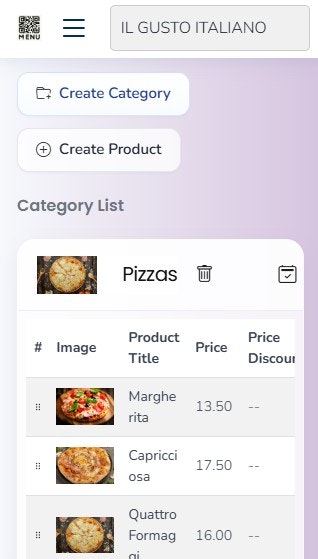 My QRMenu gallery image