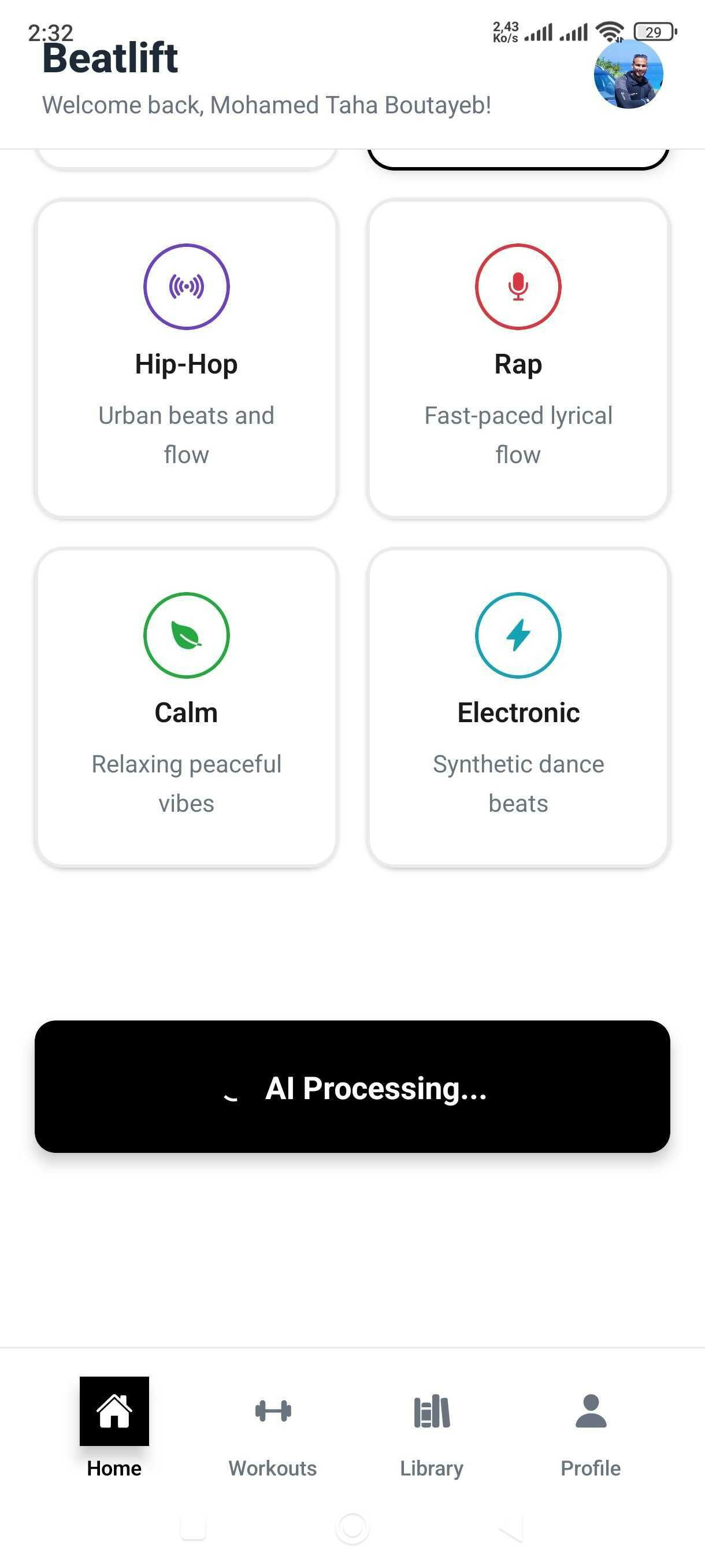 Média Beatlift - Musique d'entraînement alimentée par AI, chaque ascenseur a une bande sonore. 6