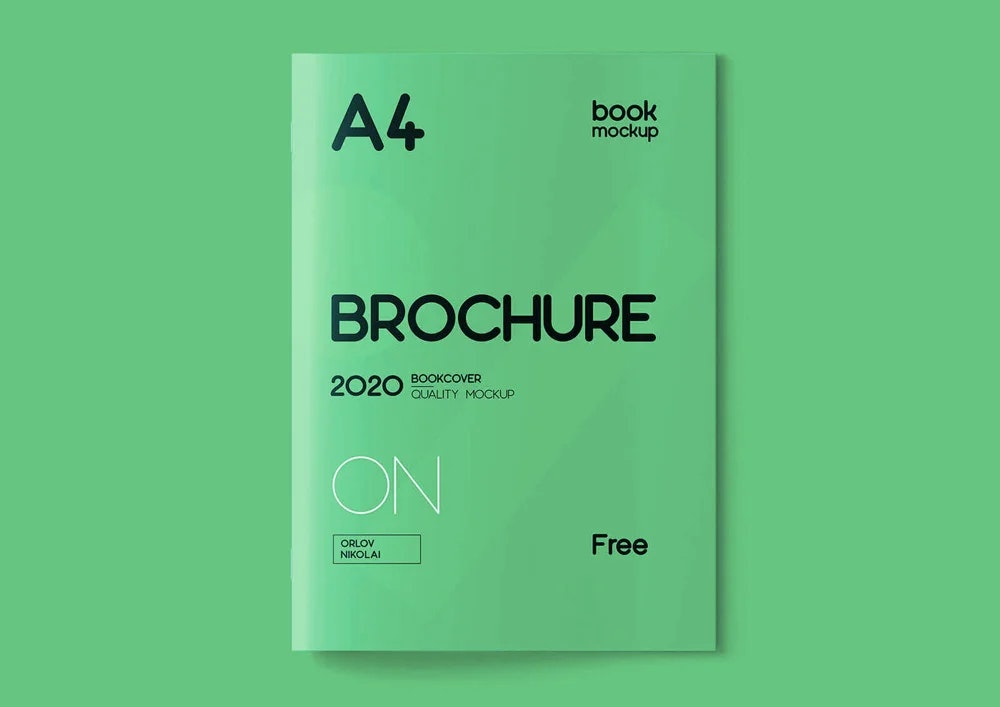 Mockup tài liệu A4 tối thiểu miễn phí