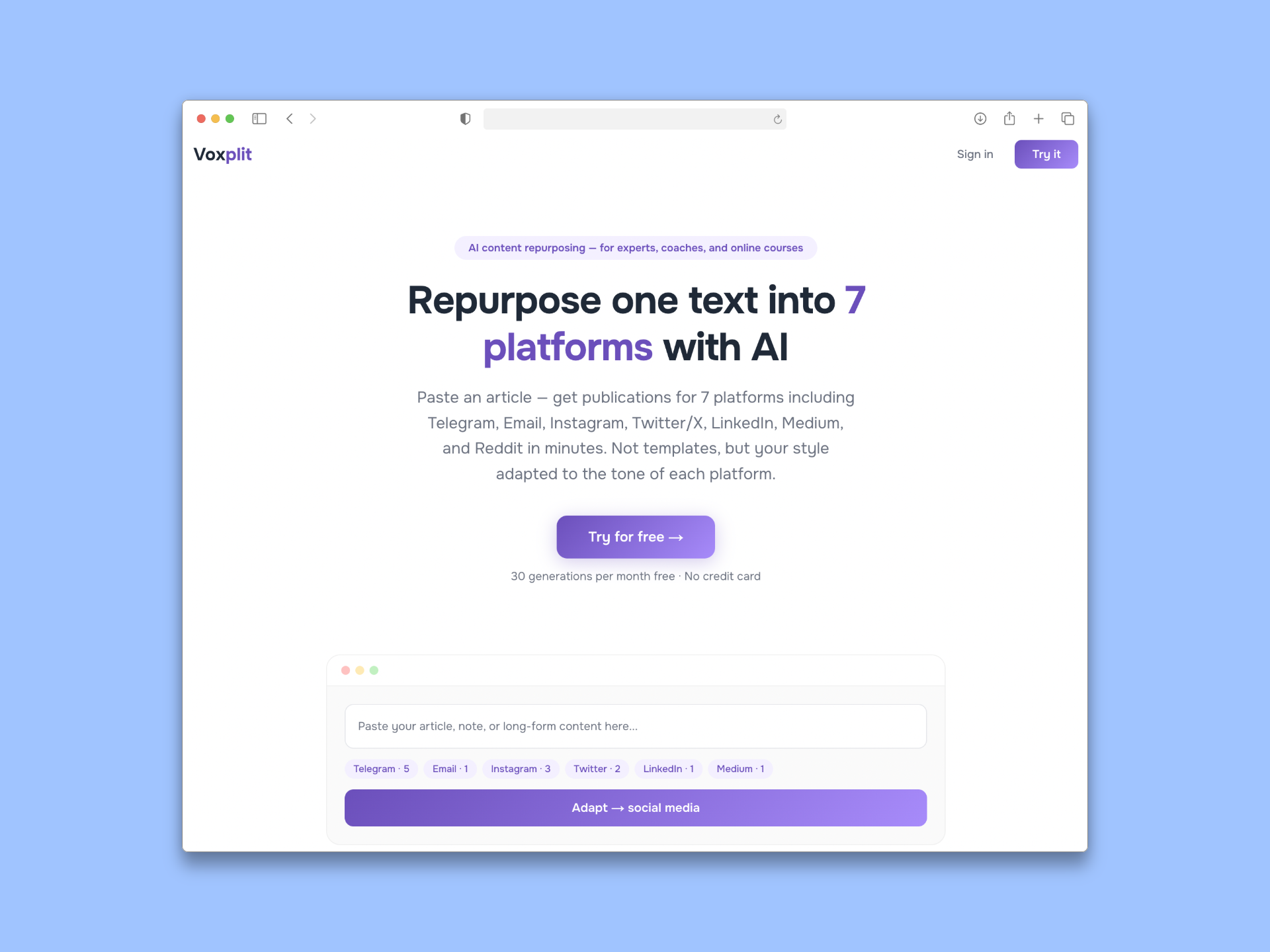 Voxplit gallery image