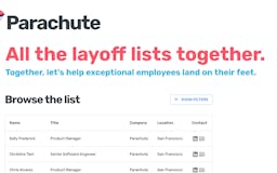 Parachute - All Layoff Lists Together media 1