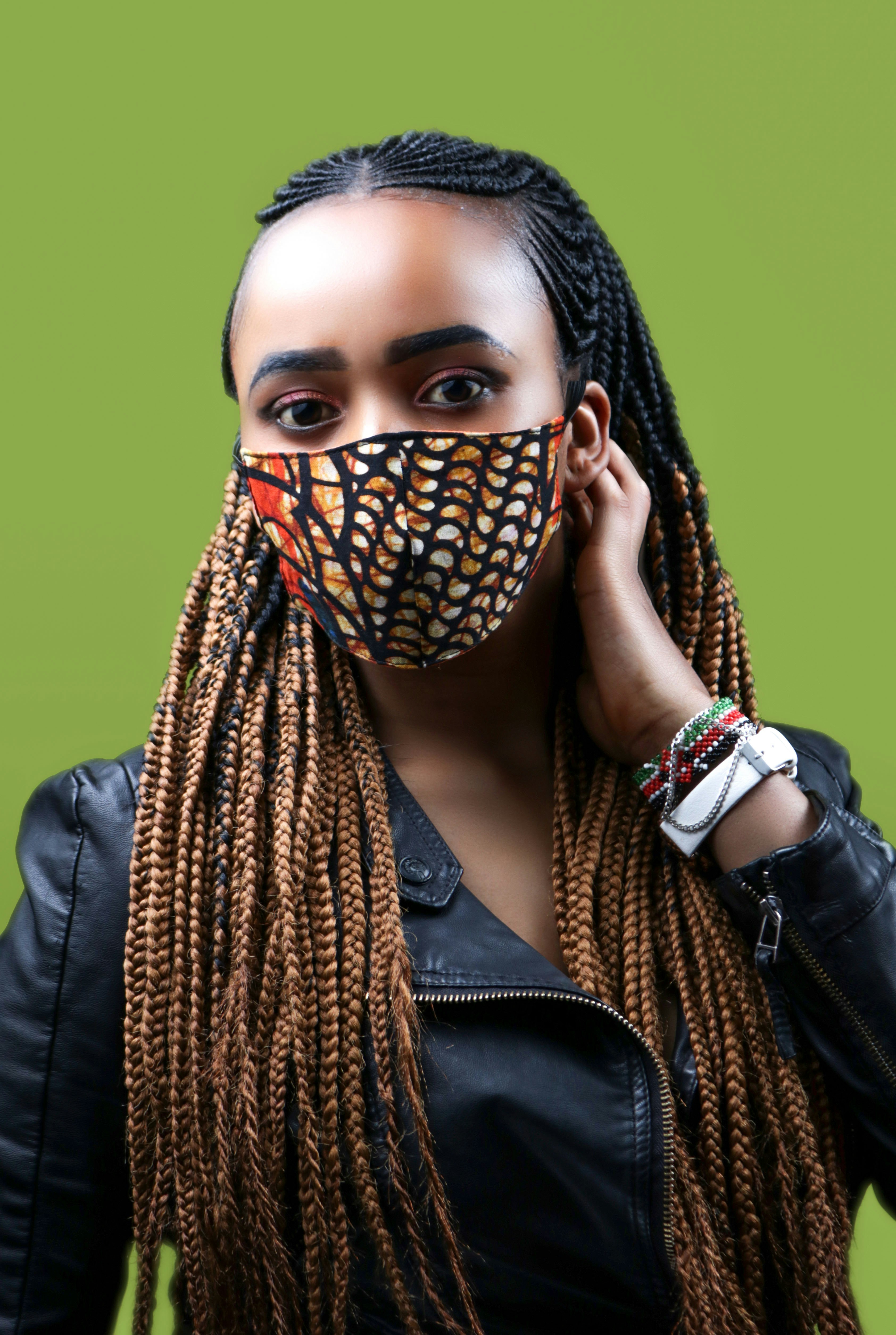 3 Ply Cotton Ankara Face Mask gallery image