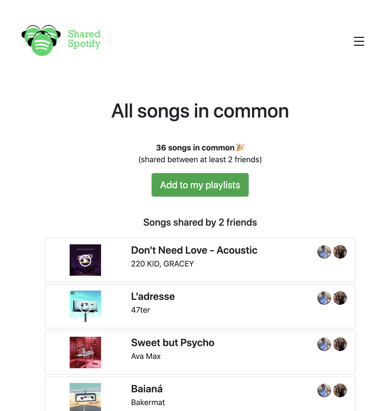 Shared Spotify gallery image