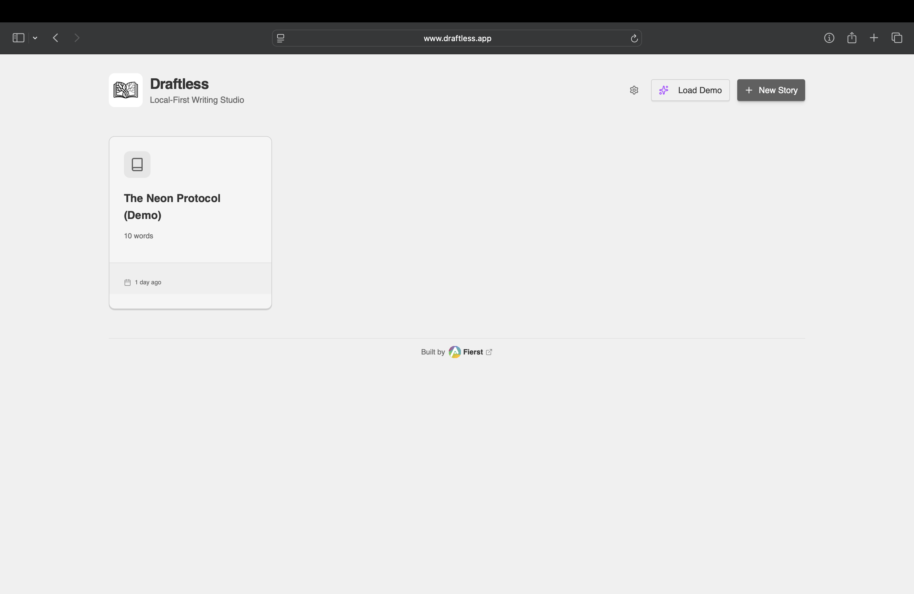 Draftless - Screenshot 2 showing product features and functionality