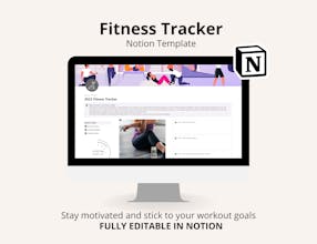 Fitness Tracker Notion Template gallery image