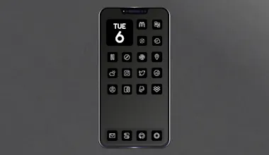iOS 14 pixel perfect minimalist icon set gallery image