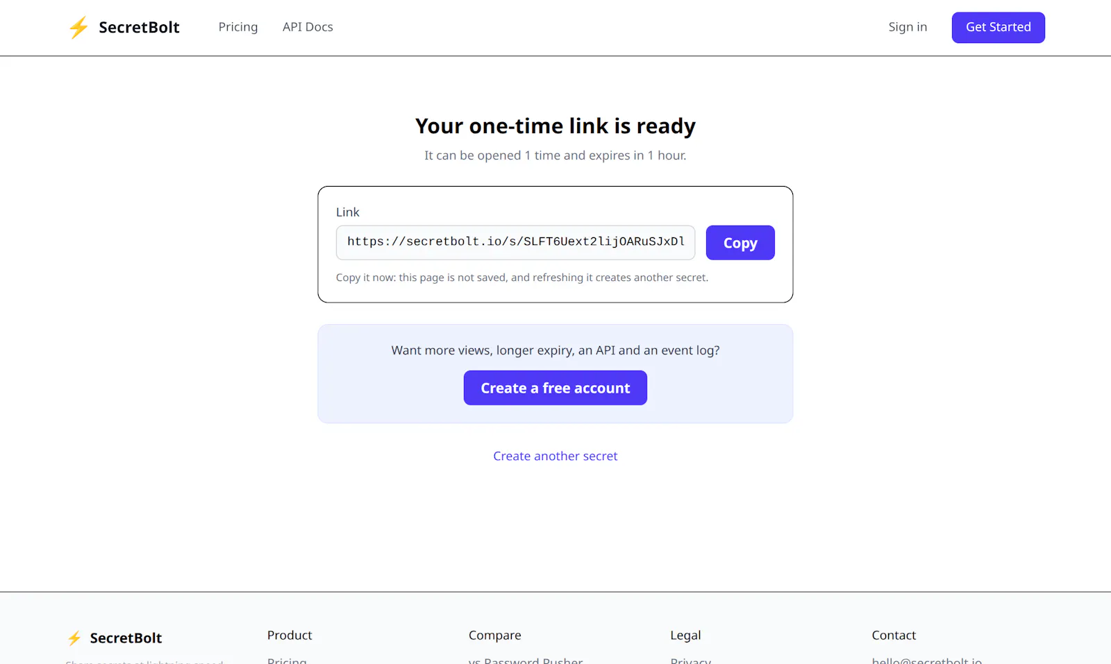 SecretBolt screenshot 3