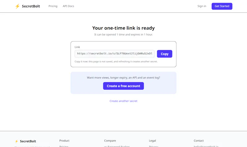 SecretBolt screenshot 3