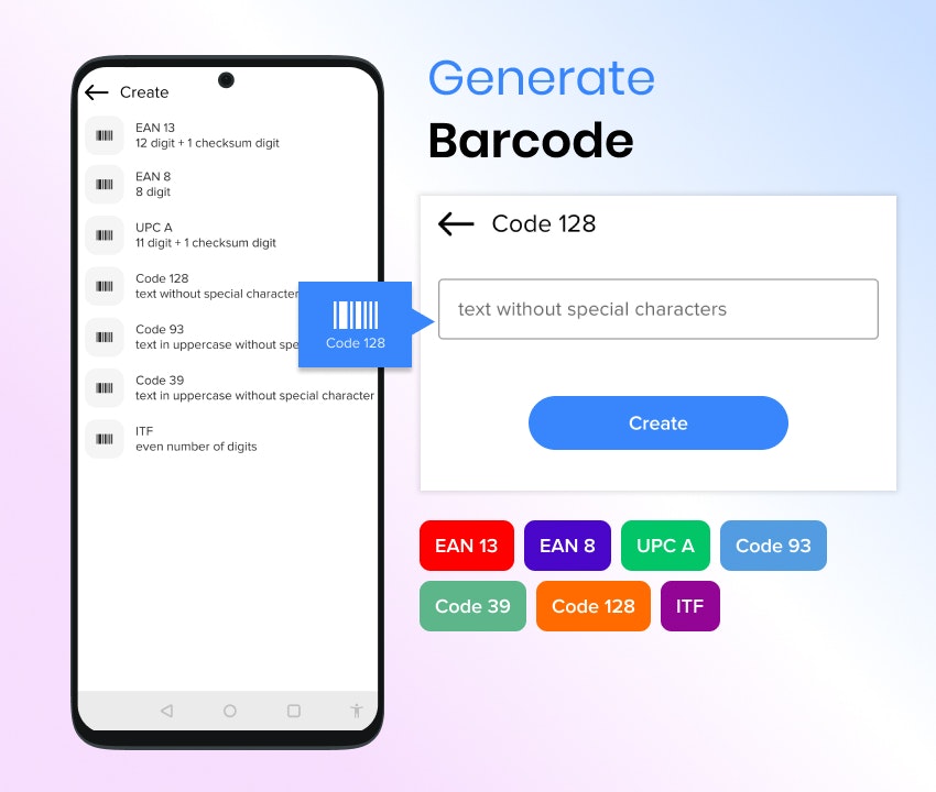 وسائط QR & barcode الماسح الضوئي 5