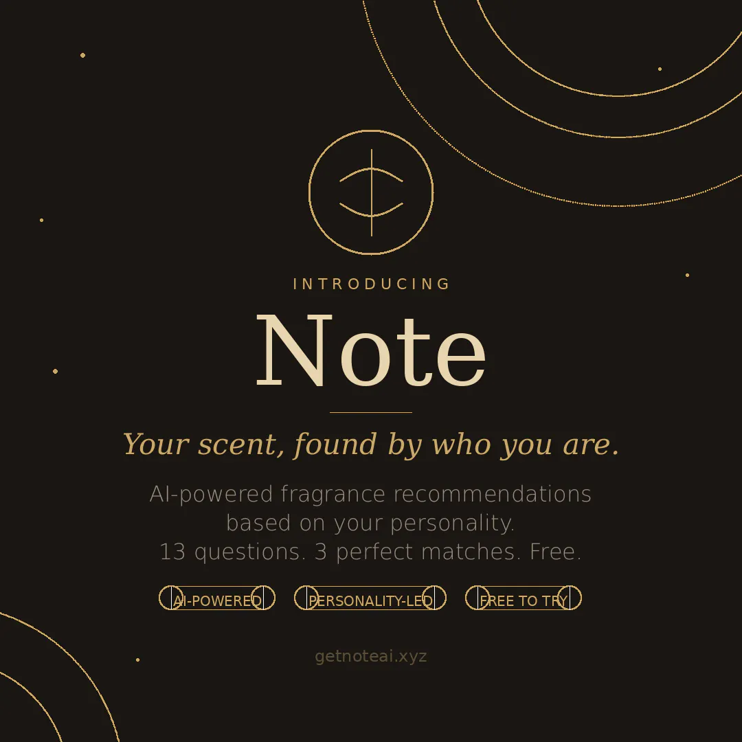 Nōte — Find Your Signature Scent 제품 배너