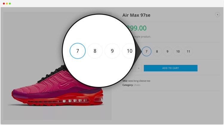 Amostras de variação para woocommerce media 3