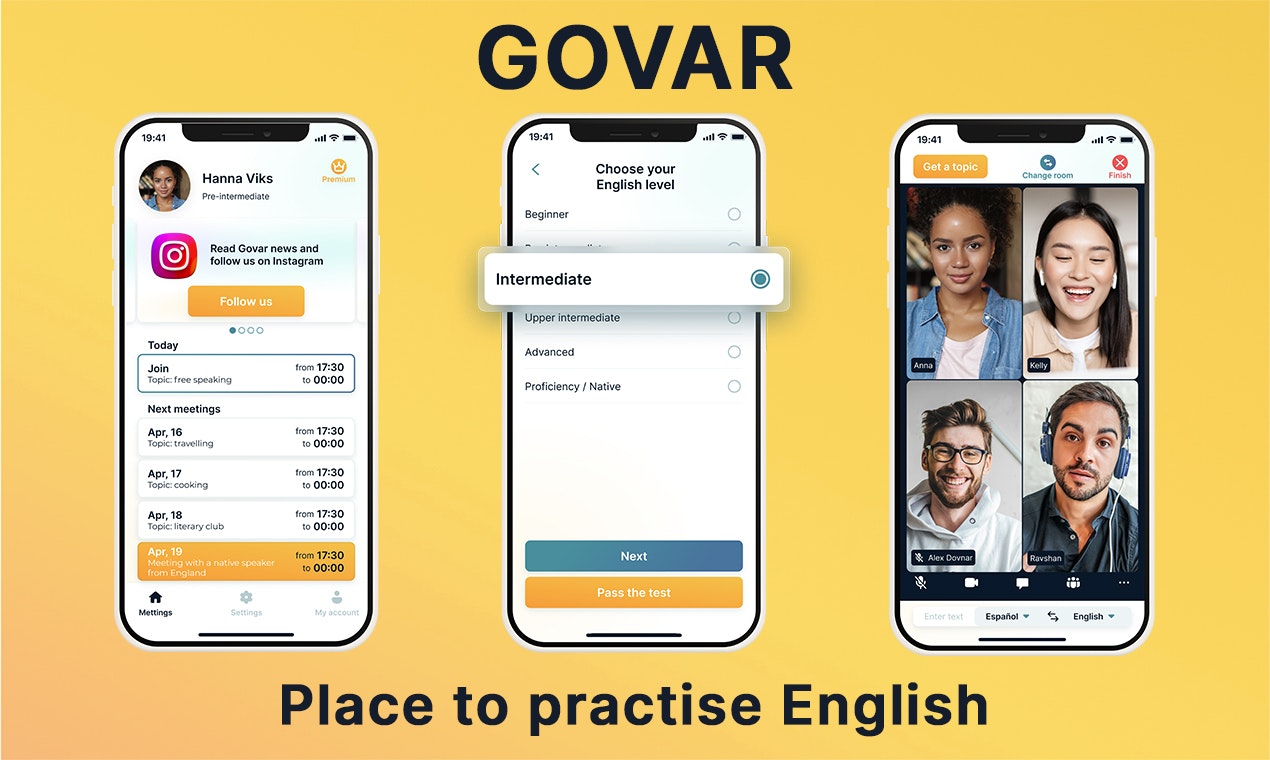 Govar – free English speaking club Reviews - Pros & Cons 2024 | Product Hunt