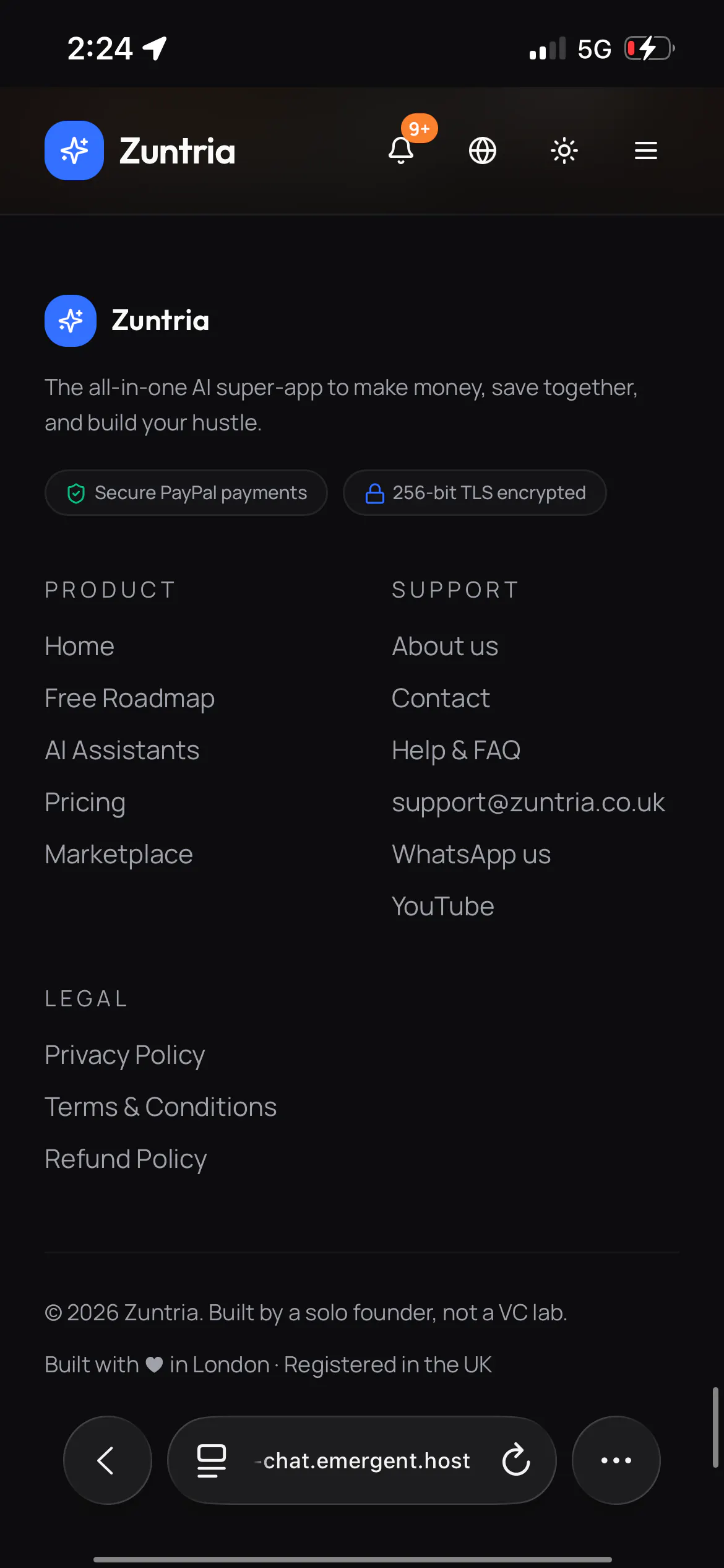 Zuntria — AI Success Operating System 截图 10