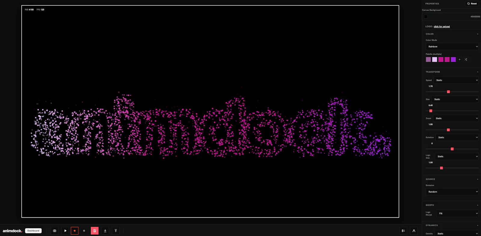 Animdock Motion Templates in the Browser screenshot 4