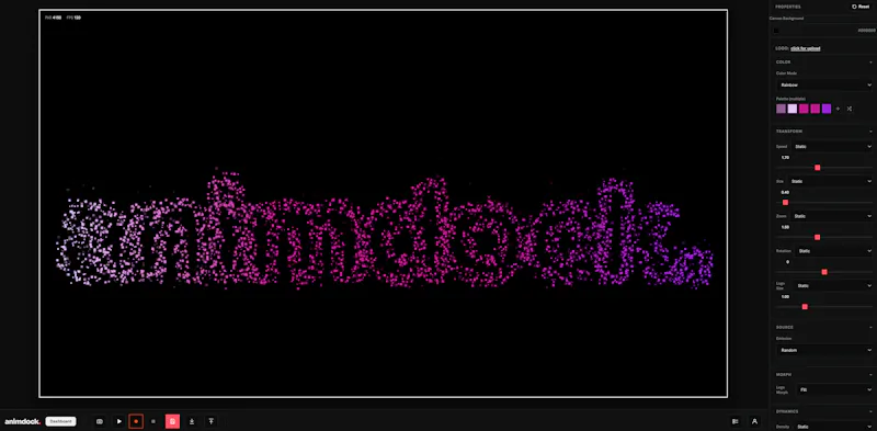 Animdock Motion Templates in the Browser screenshot 4