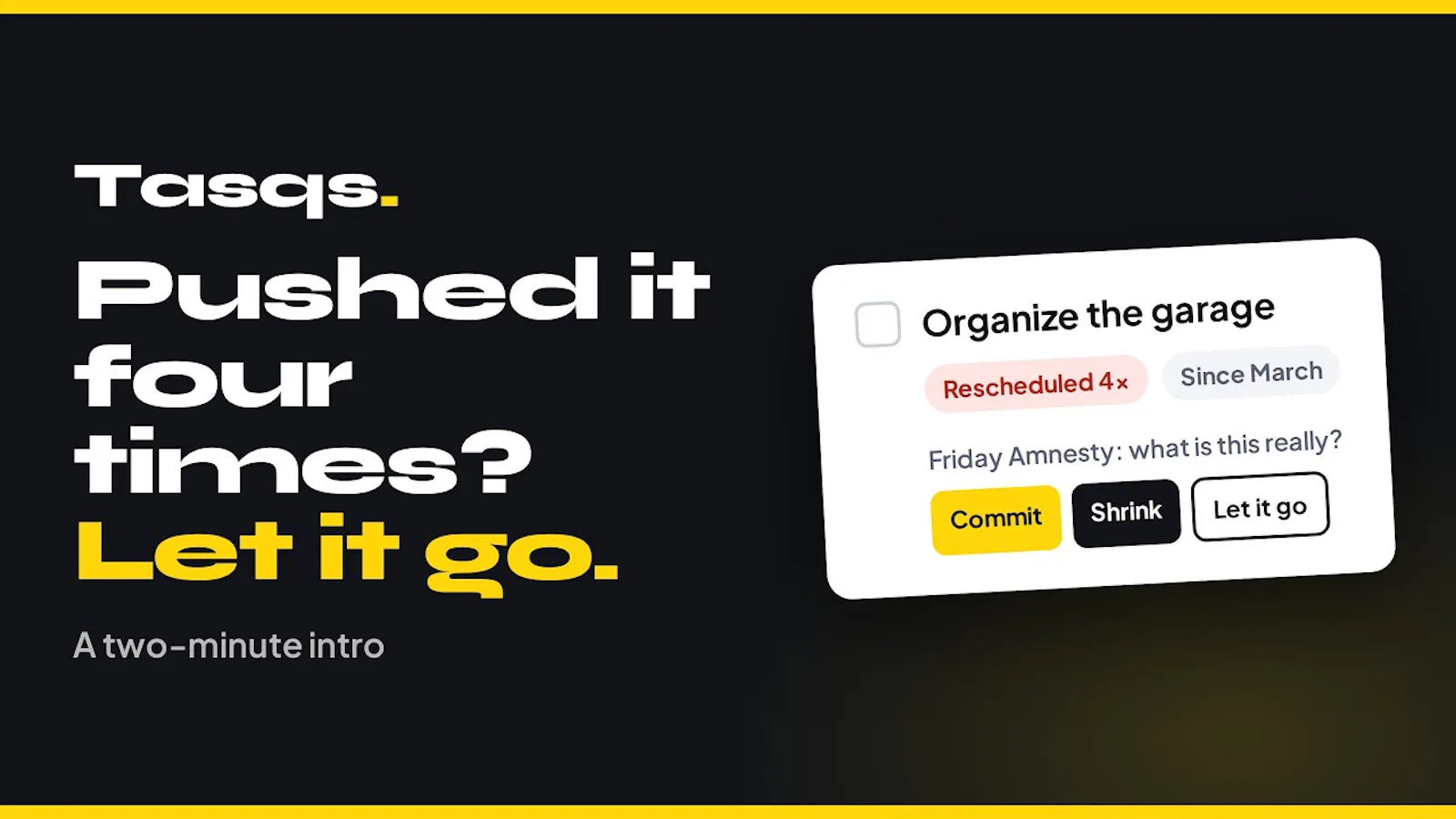 Tasqs screenshot 1 (video preview)