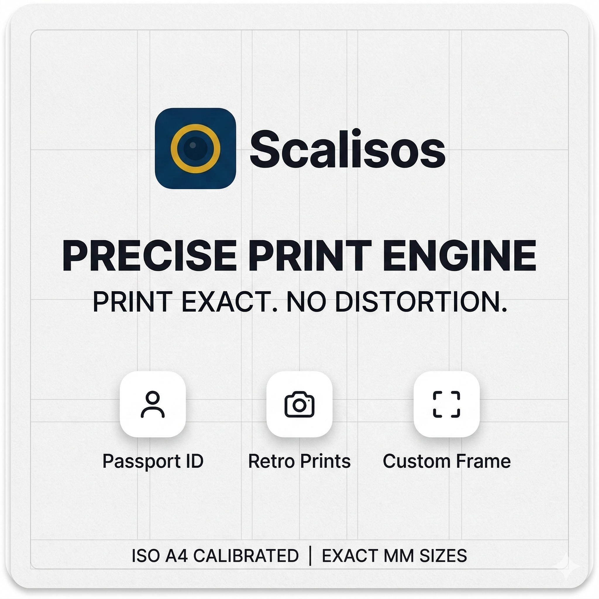 Scalisos — Professional Print Tool - Product Hunt launch logo and brand identity