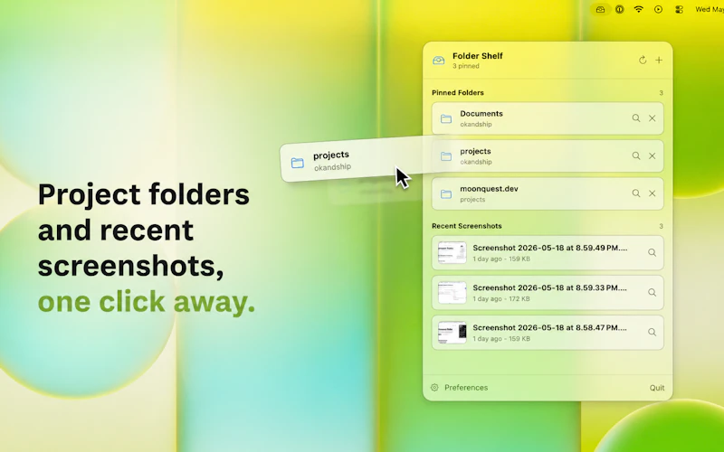 Folder Shelf screenshot 2