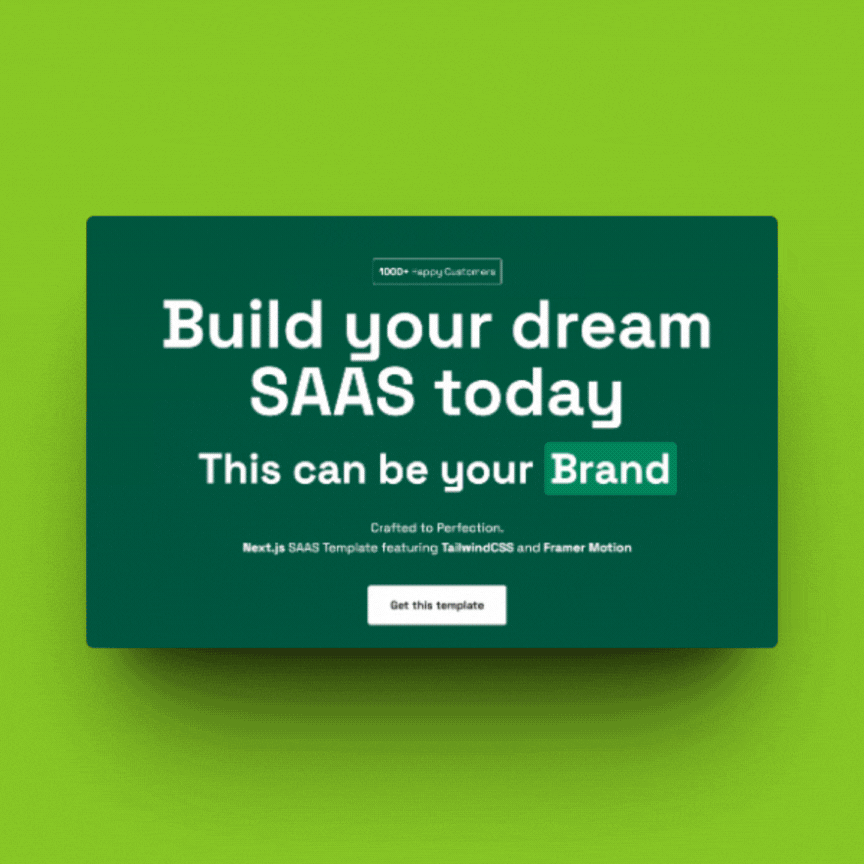 Nextjs Saas 랜딩 페이지 키트