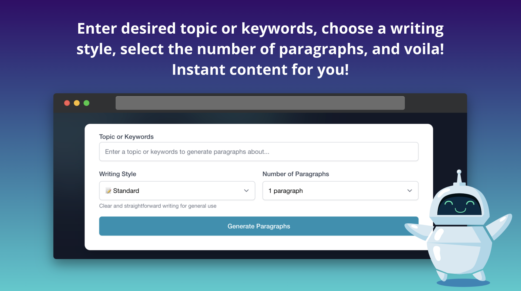 Free AI Paragraph Generator gallery image