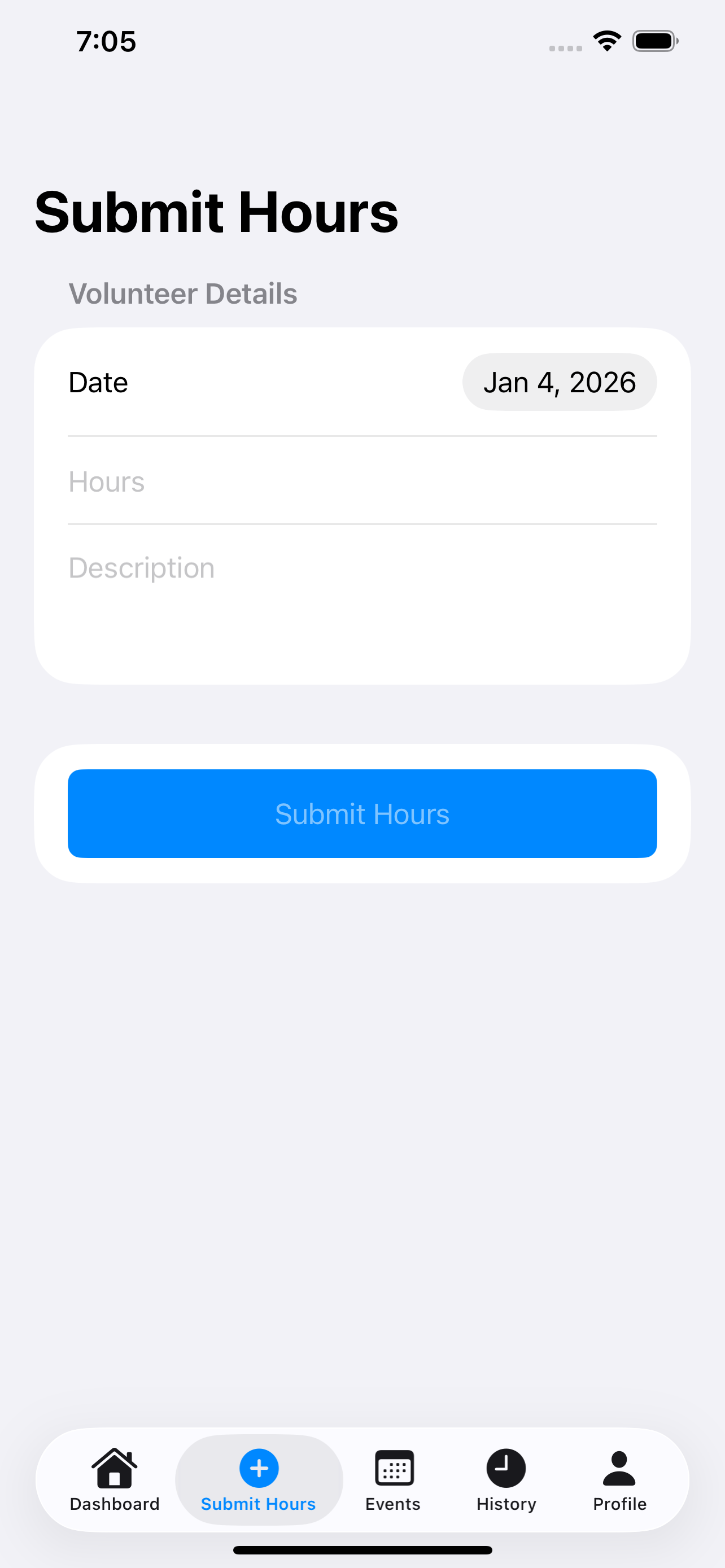 Volunteer Hours Tracker gallery image