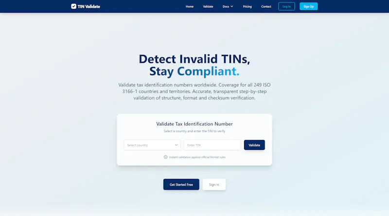 TIN Validate screenshot 7
