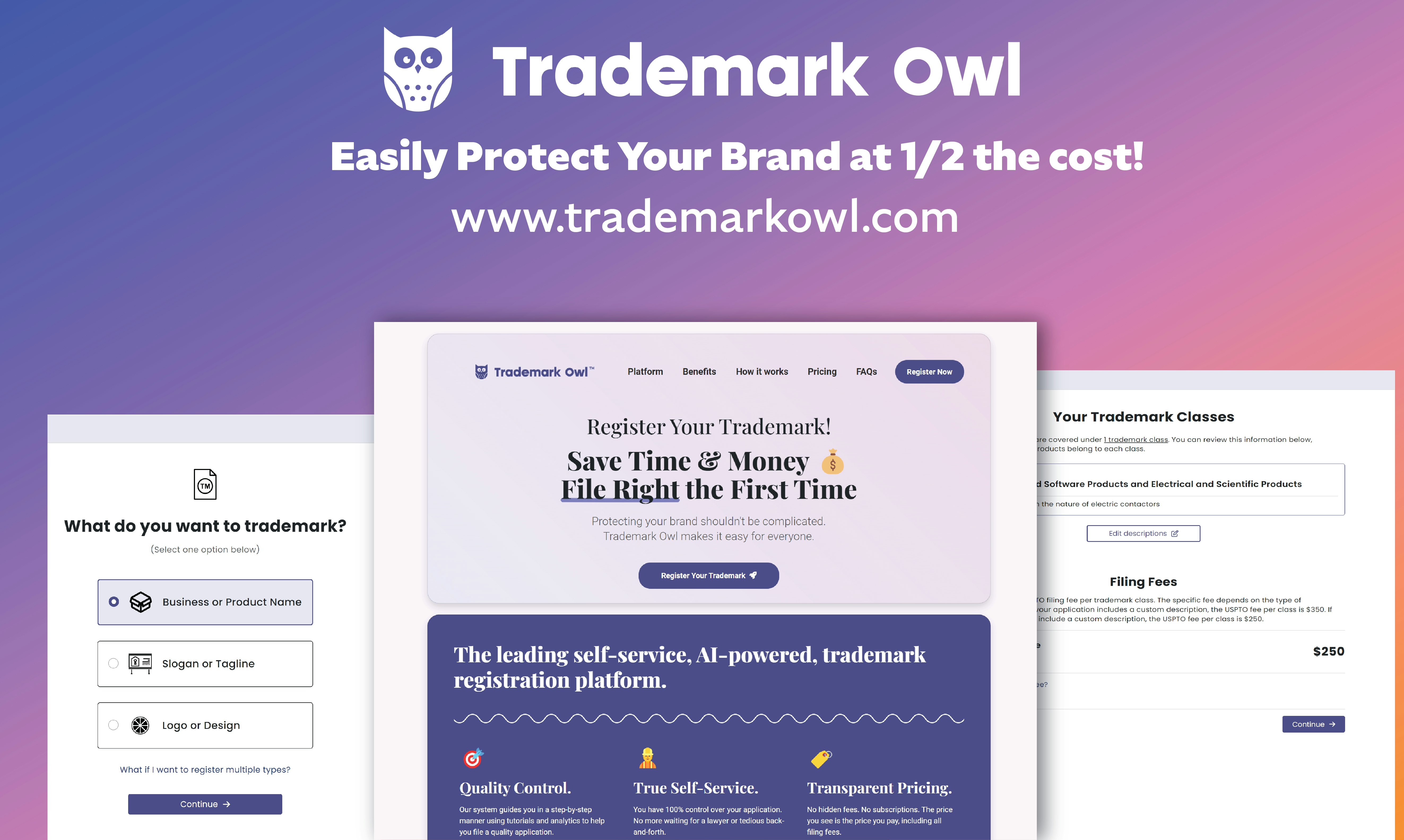 startuptile Trademark Owl-Easily protect your brand in half the cost