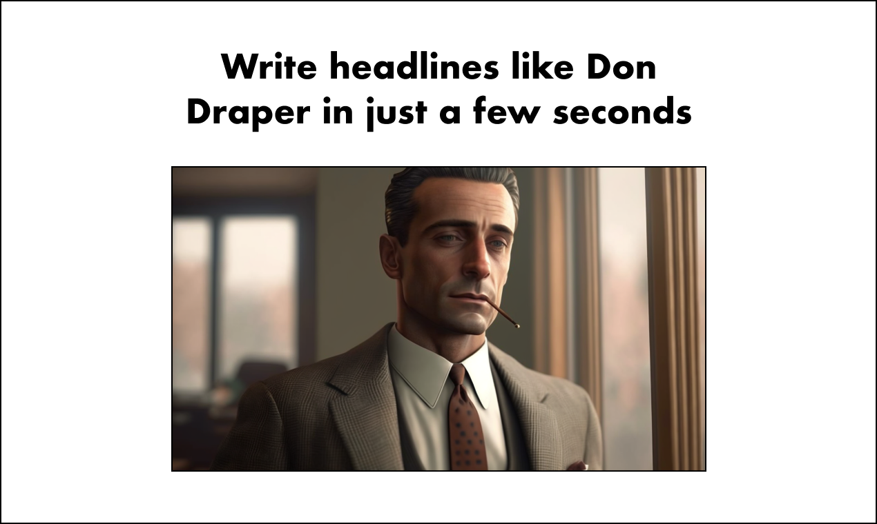 Harika başlıklar - Don Draper gibi başlıklar saniye içinde yazın medya 1