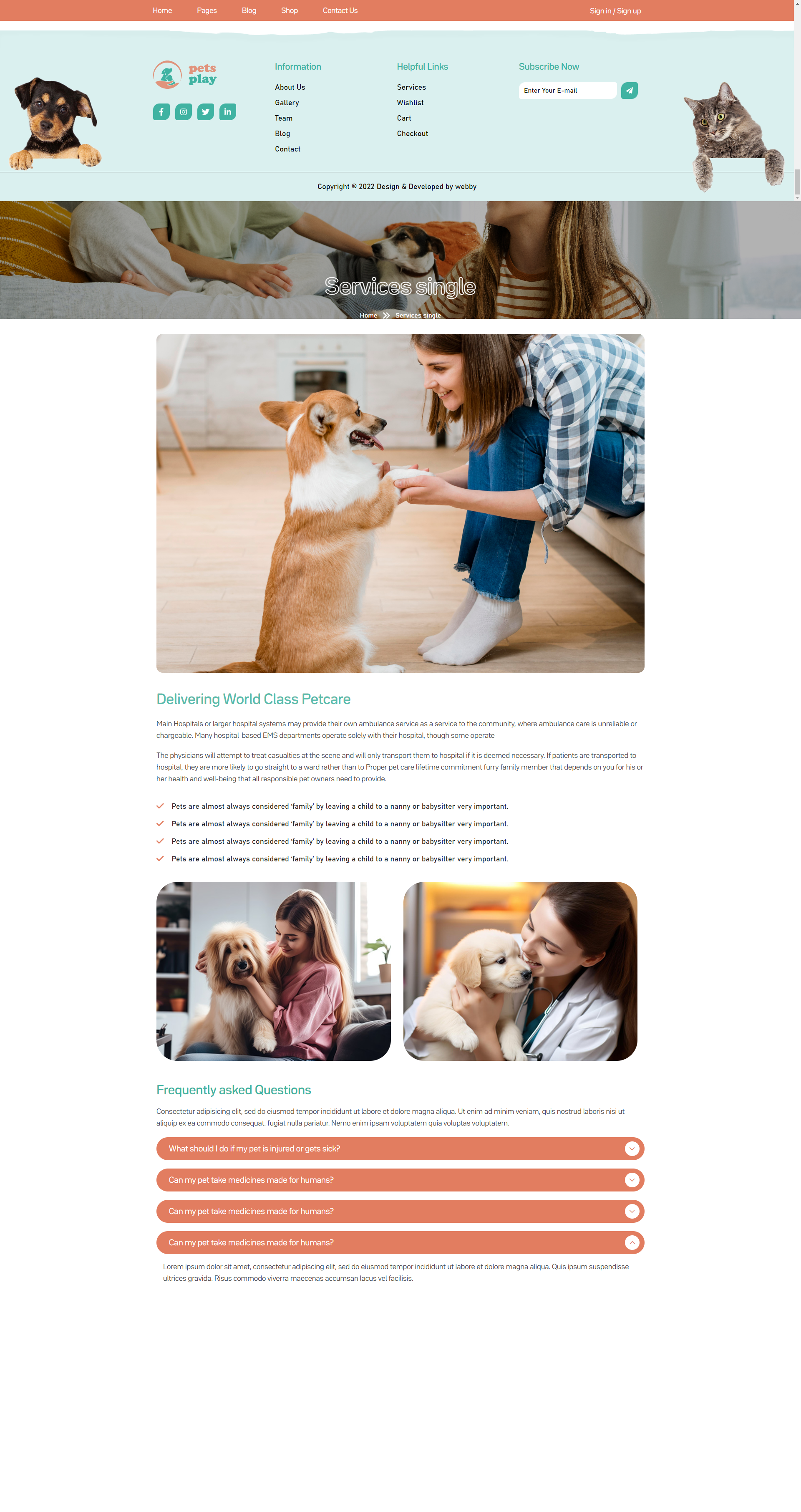 Pet Shop Website Template gallery image