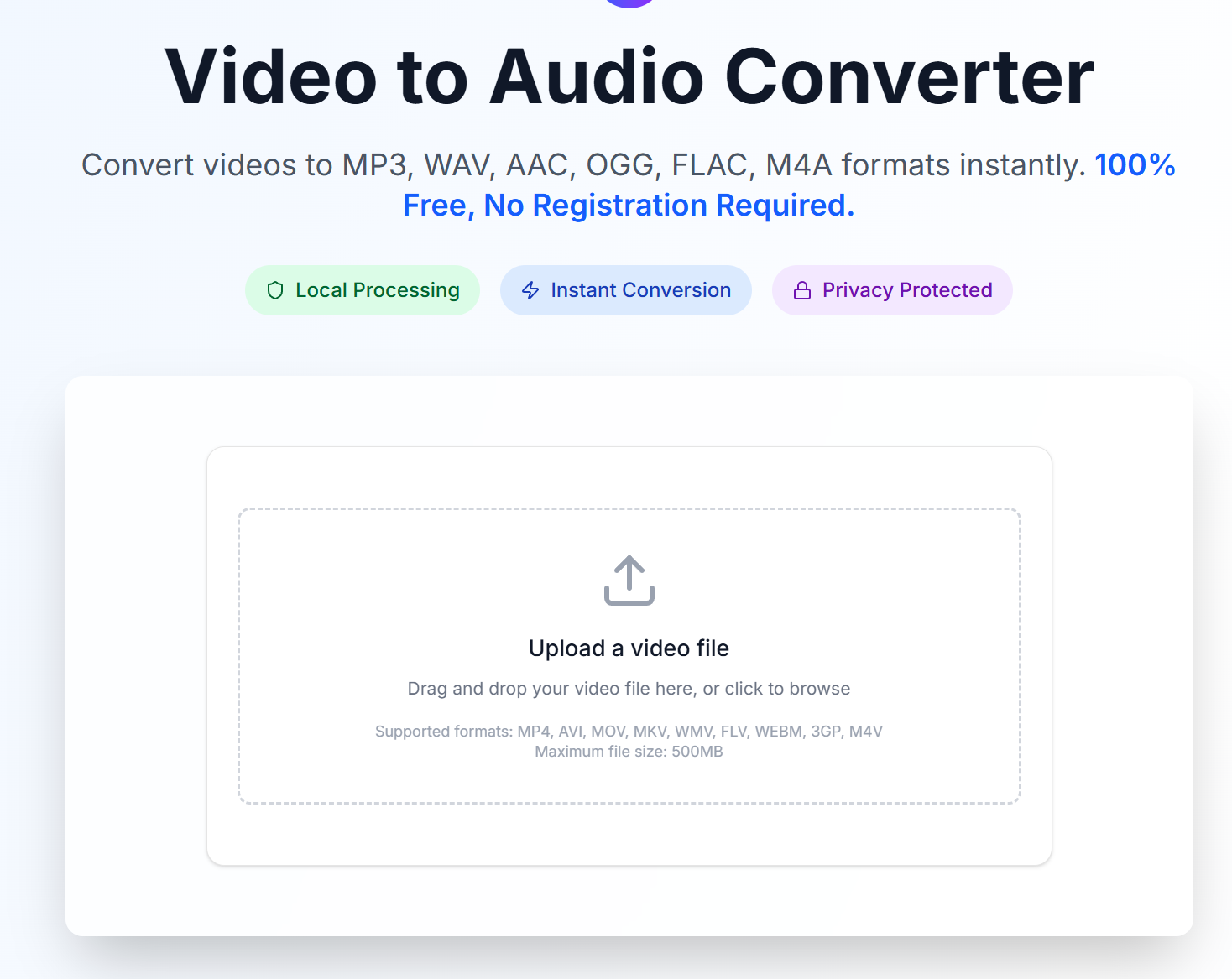 Free Online Video to Audio Converter gallery image