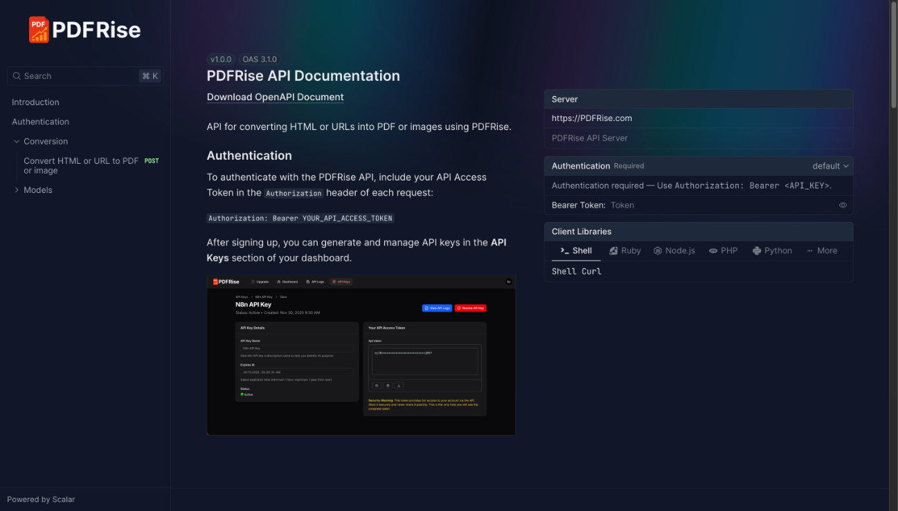 PDFRise - Screenshot 4 showing product features and functionality