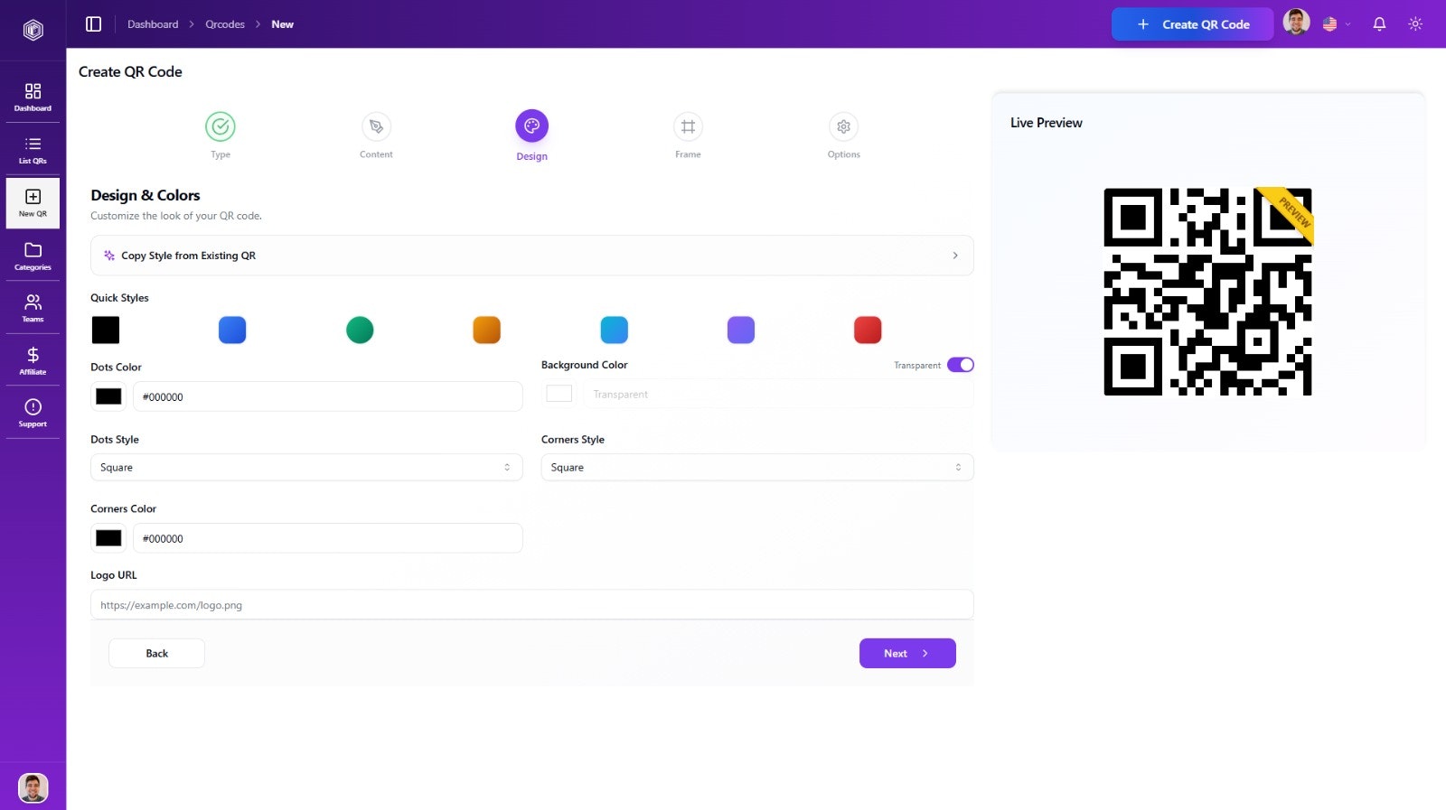 QR Smart Code (v2) - Screenshot 3 showing product features and functionality